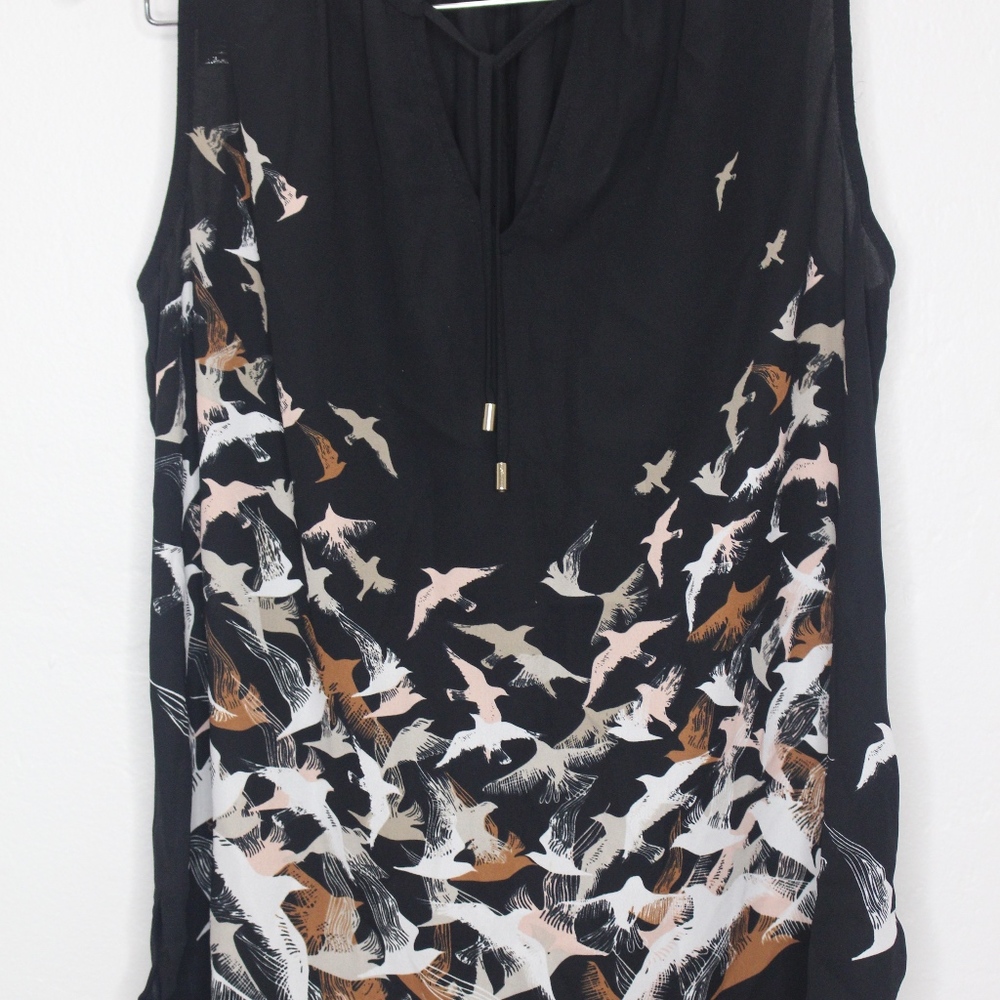 APT. 9 Bird Print Blouse (M)